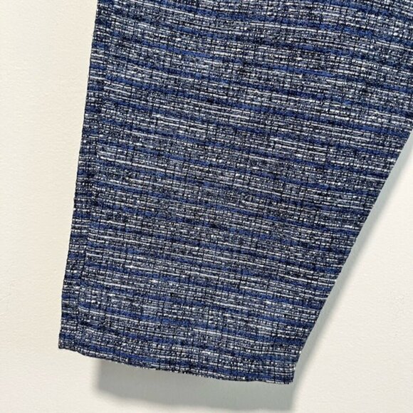 Olow Men’s Blue Textured Elastic Waist Pants Size 36 Made in Portugal - Picture 4 of 9